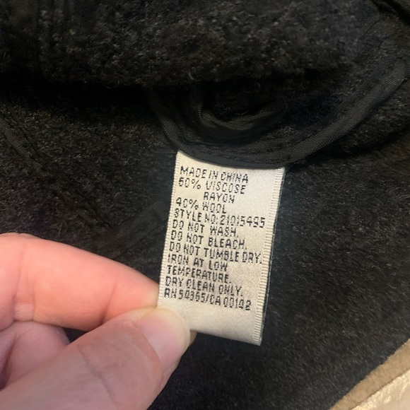 Bianca Nygård Petite Black Wool Blend Jacket, Size 12P - Picture 2 of 7